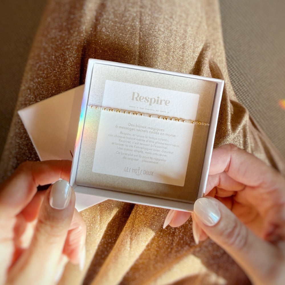 Bracelet Code Morse : Respire