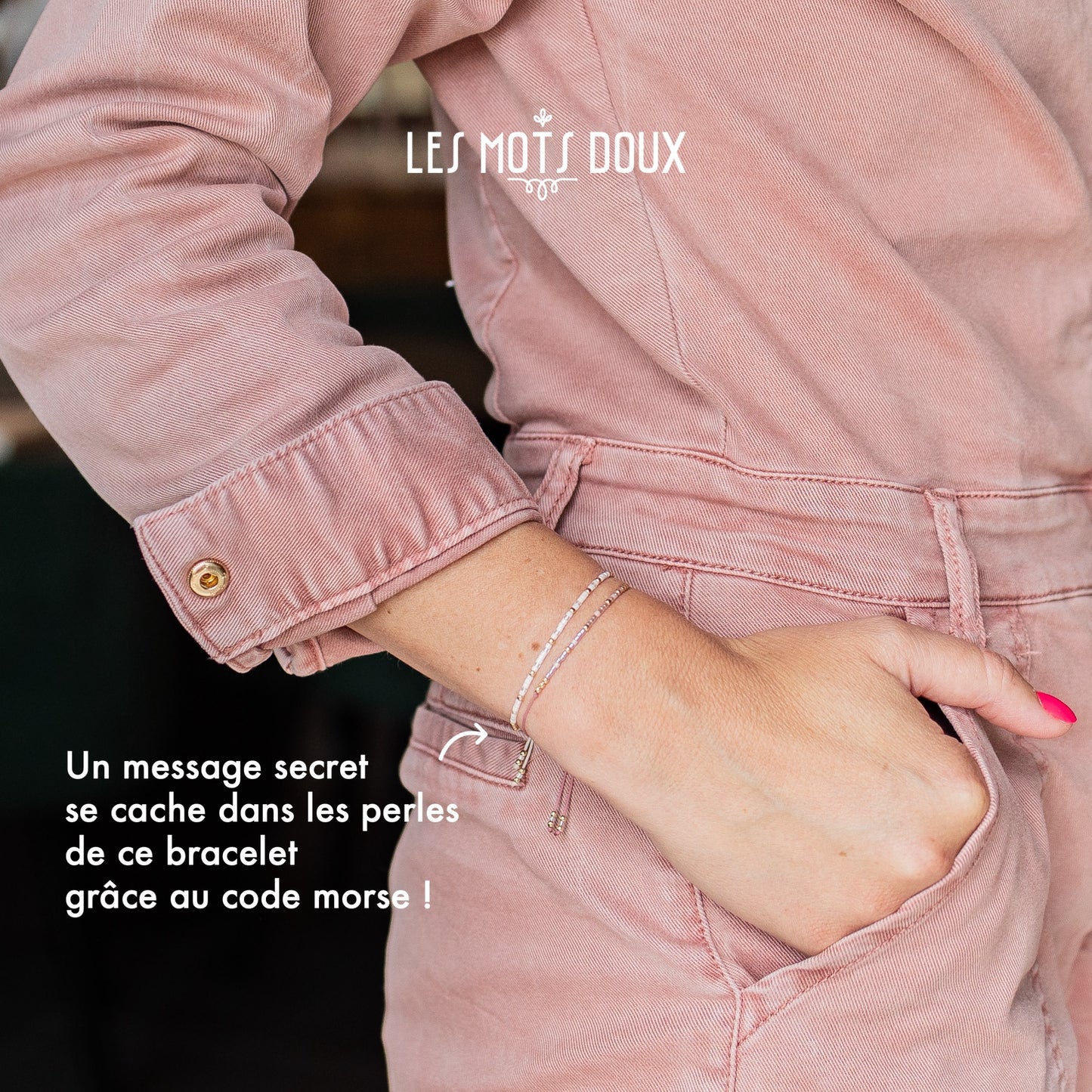 Bracelet Code Morse : Fille