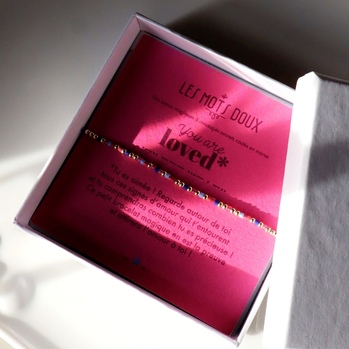 Bracelet Code Morse : You are loved