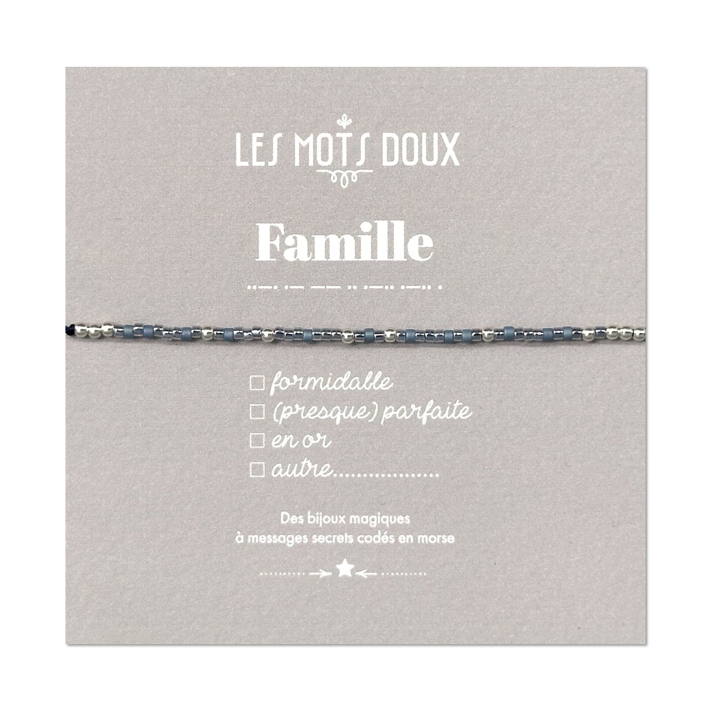 Bracelet Code Morse : Famille