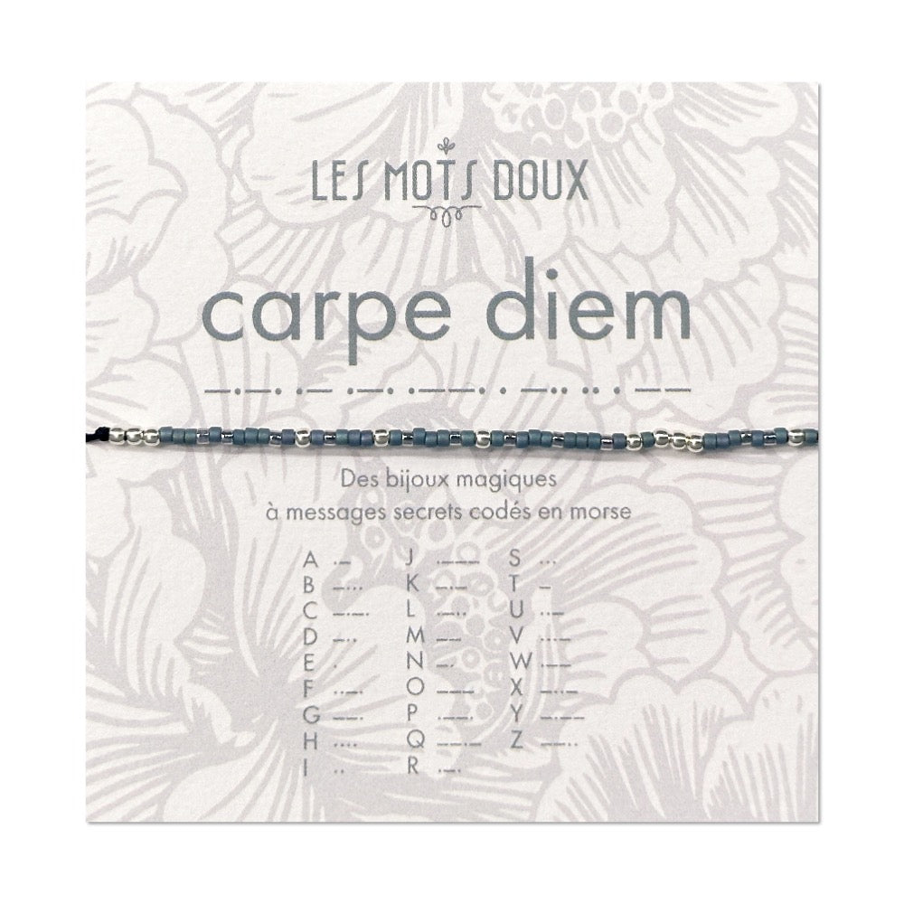 Bracelet Code Morse : Carpe Diem