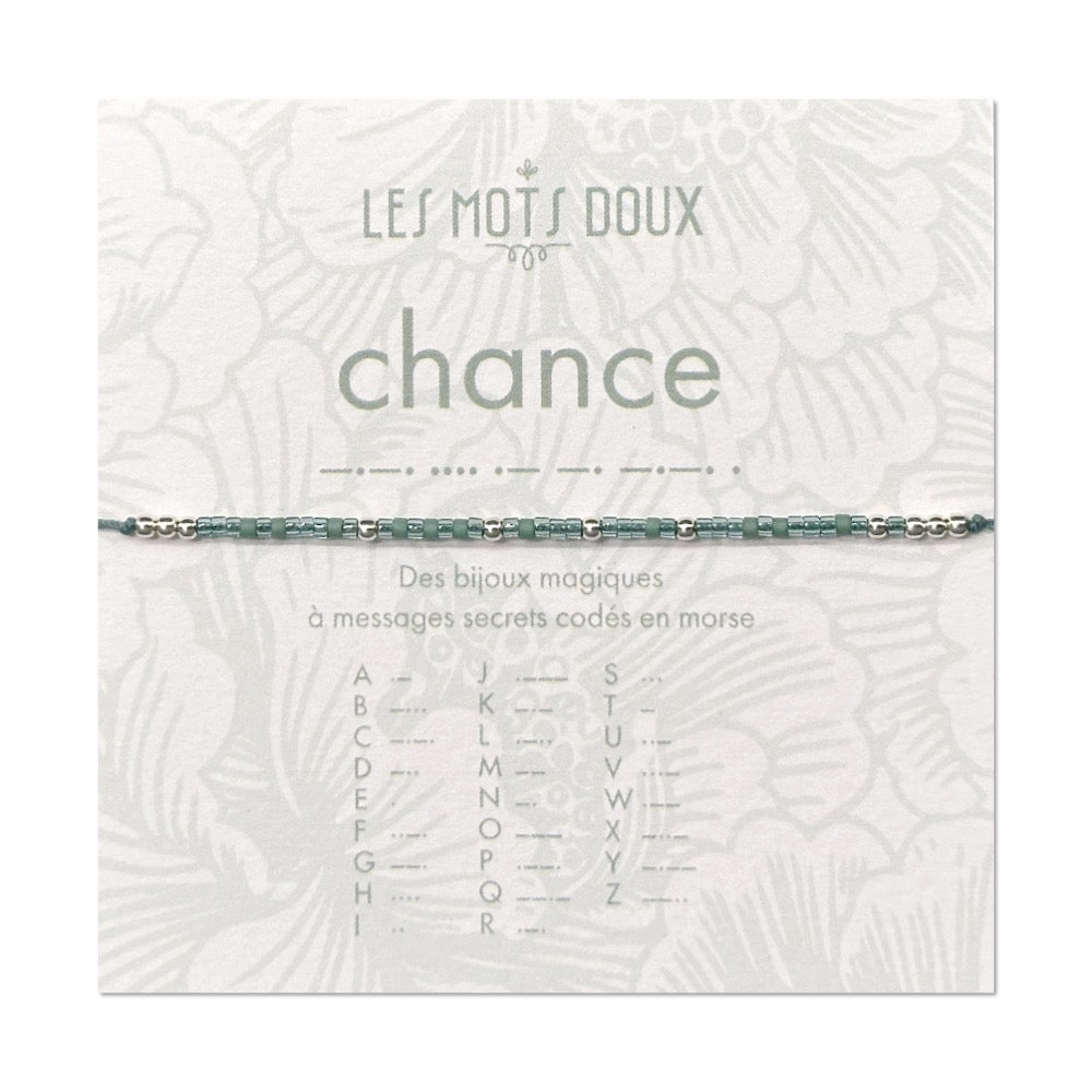 Bracelet Code Morse : Chance