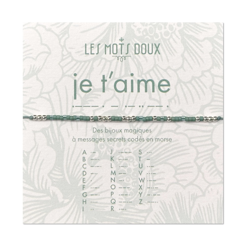 Bracelet Code Morse : Je t’aime