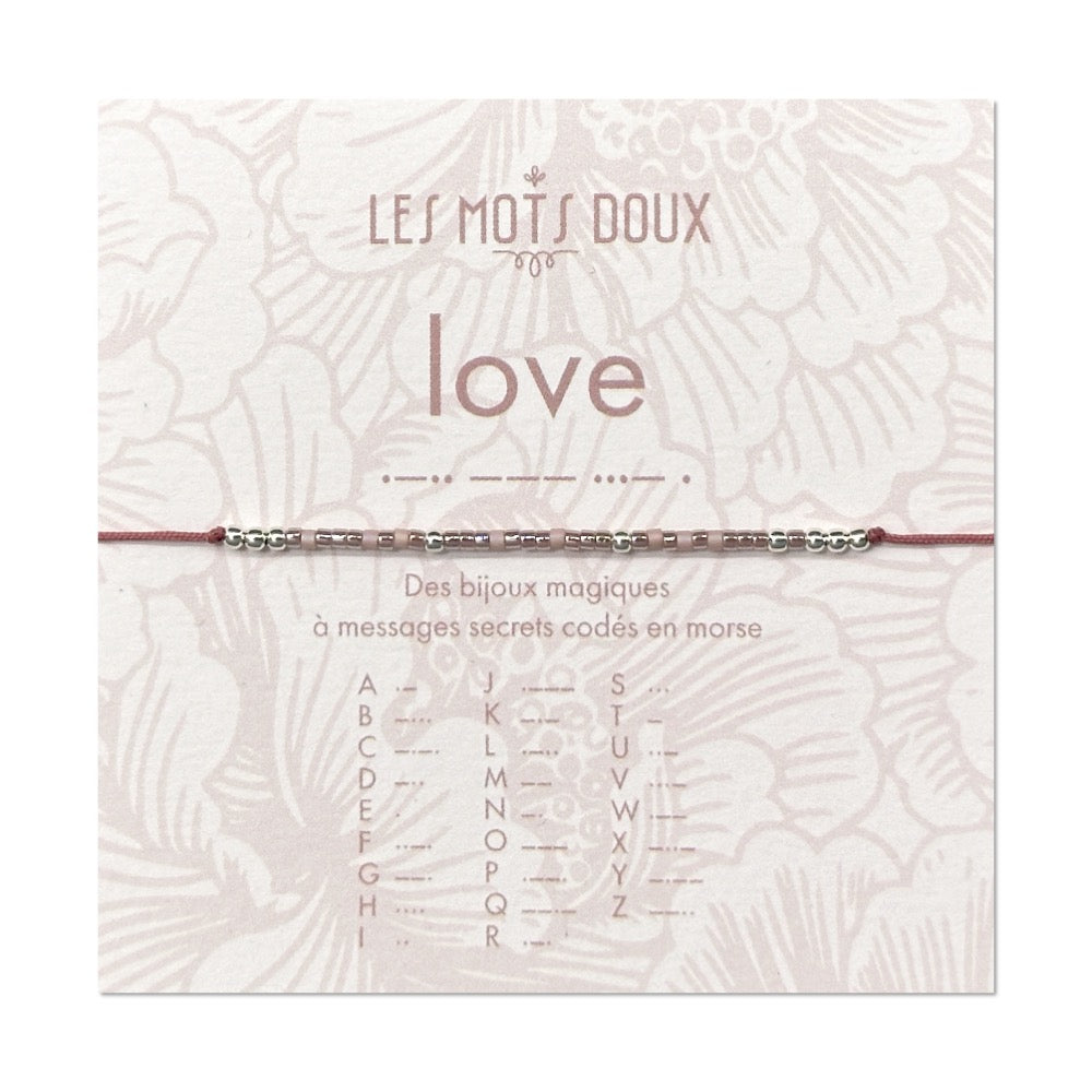 Bracelet Code Morse : Love