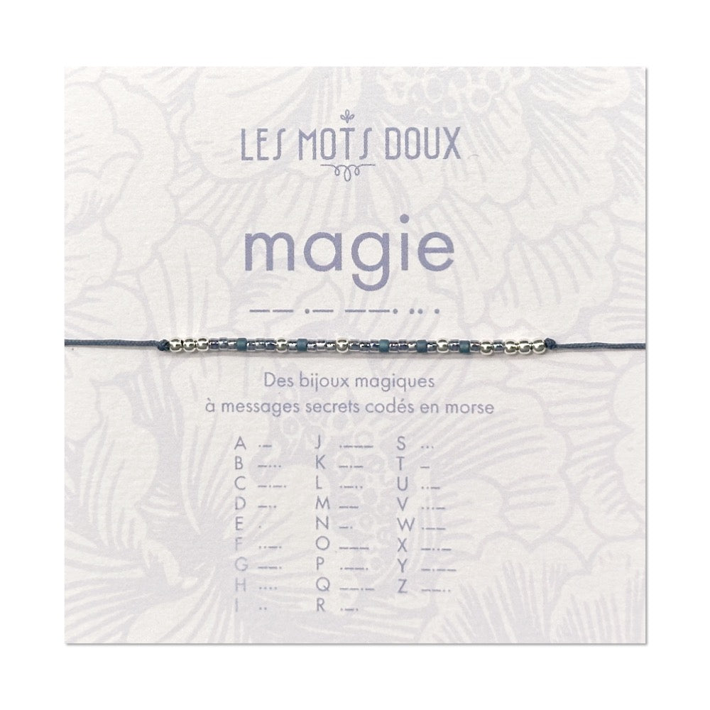 Bracelet Code Morse : Magie