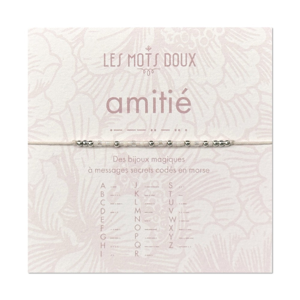 Bracelet Code Morse : Amitié