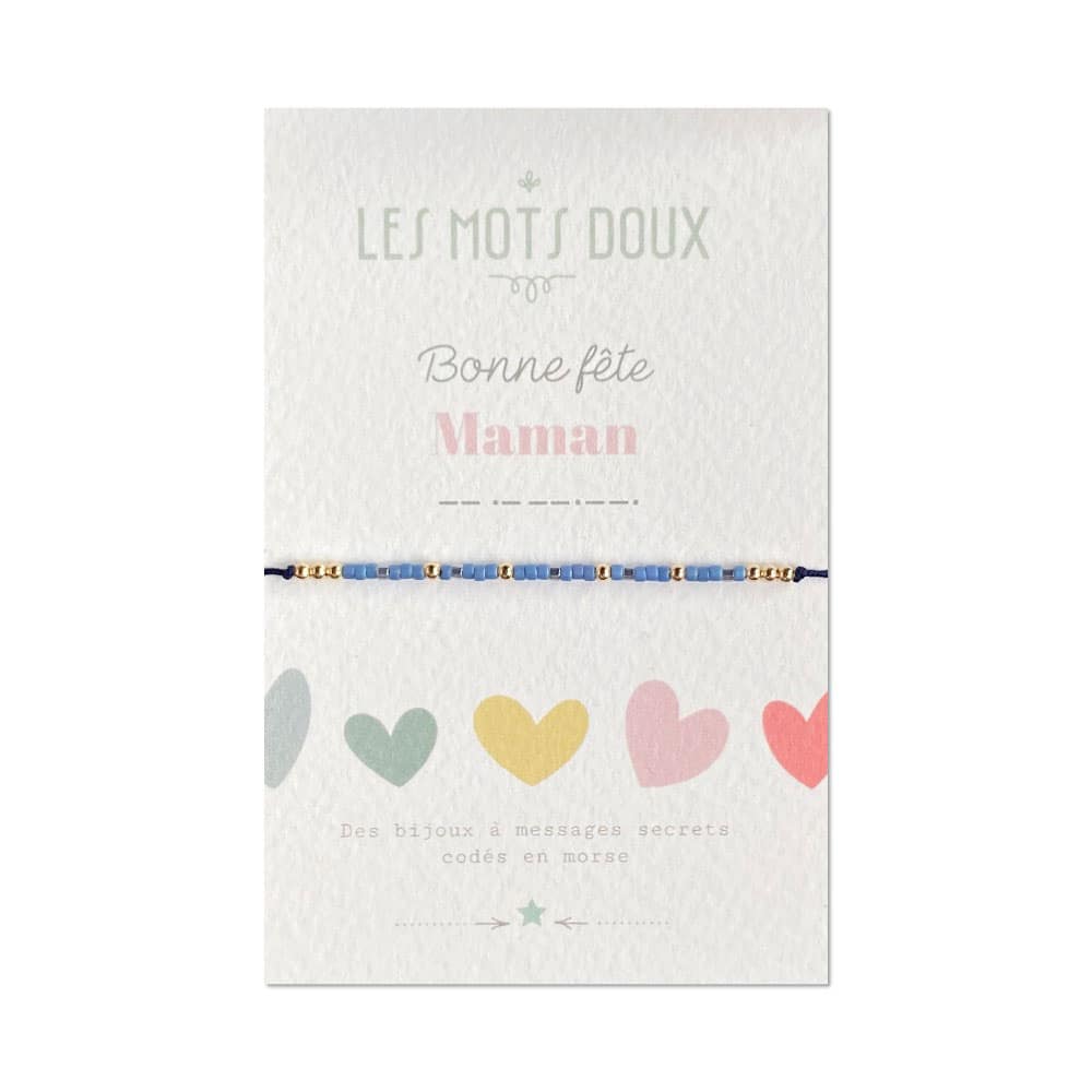 Bracelet Code Morse  -  Bonne fête "Maman"