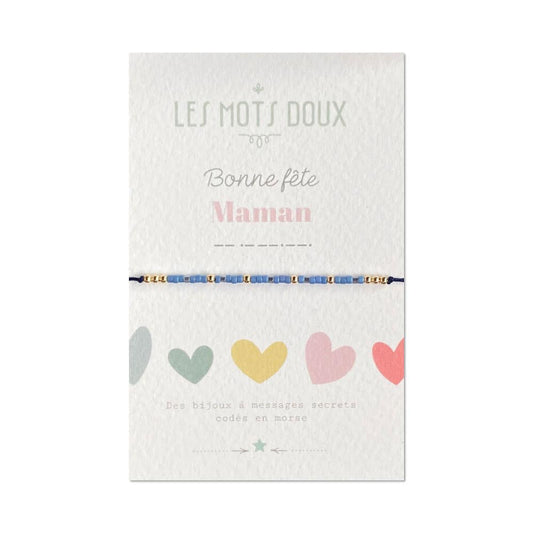 Bracelet Code Morse  -  Bonne fête "Maman"