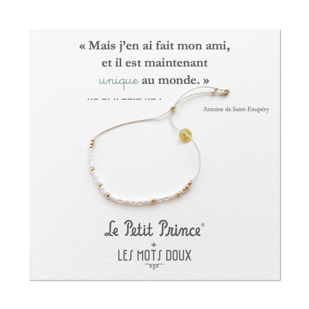 Bracelet Code Morse Le Petit Prince : Unique