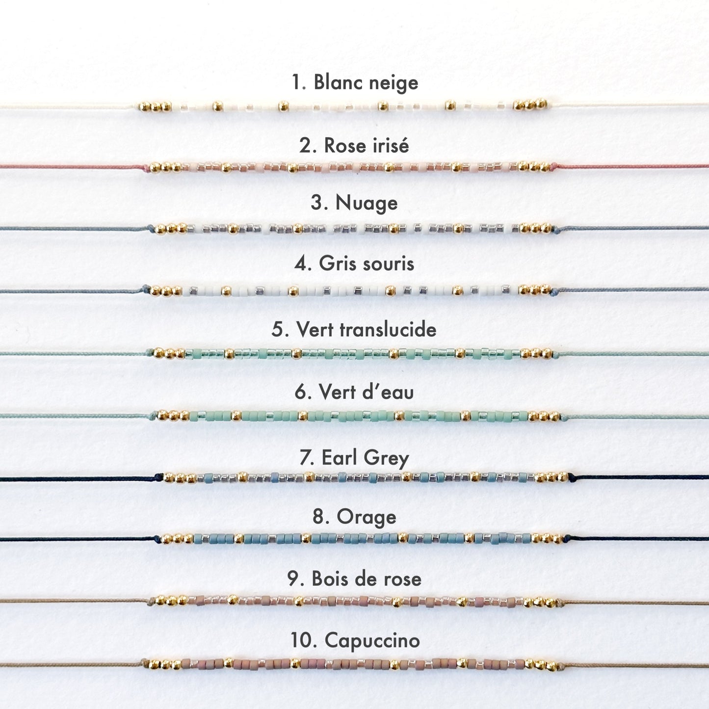 Bracelet code morse personnalisé cordon