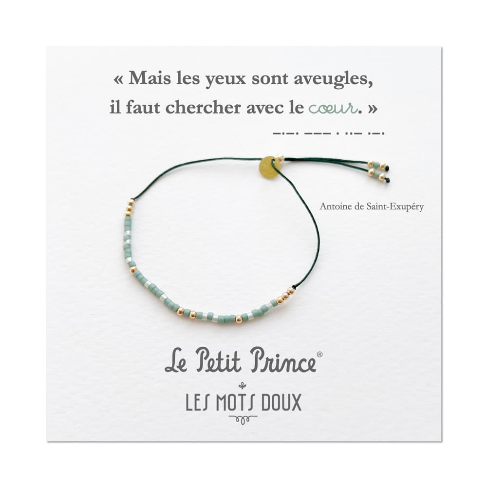 Bracelet Code Morse Le Petit Prince : Cœur